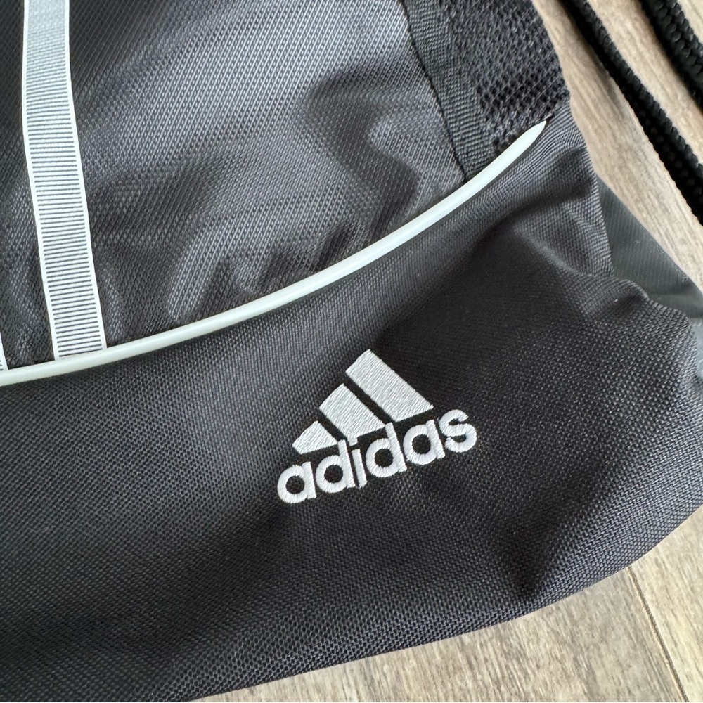 Adidas World Cup Soccer Futbol Black Drawstring Backpack - Picture 3 of 6